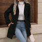 Elegant Single-breasted Woolen Coat
