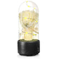 2 In 1 Bouquet LED Light And Bluetooth Speaker Rose Luminous Night Light Ornament In Glass Cover - NawdeX