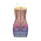 Sling Hot Rhinestone Sheath Dress - NawdeX