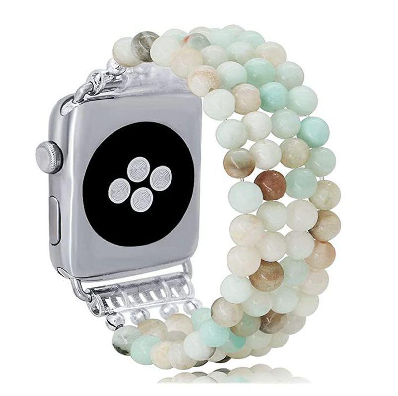 Beaded Jewelry Four Row Pearl Onyx Strap - NawdeX