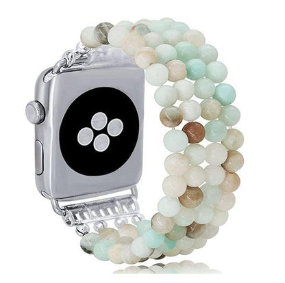 Beaded Jewelry Four Row Pearl Onyx Strap - NawdeX