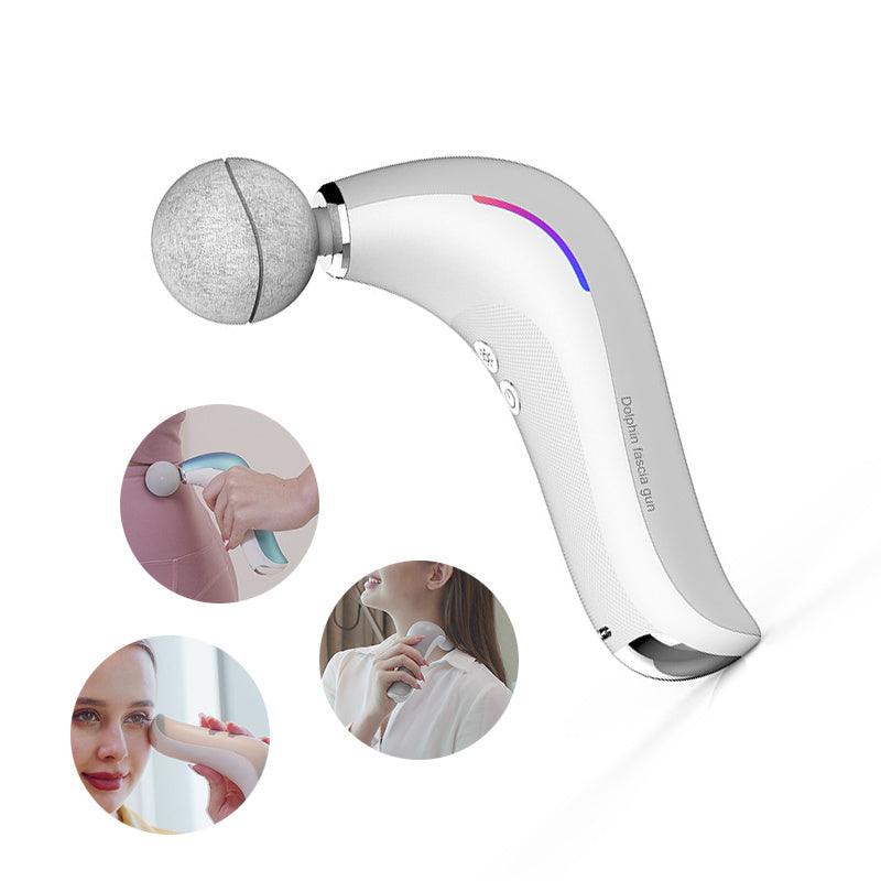 Electric Massage Gun Muscle Pistol Body Shoulder Neck Massager Mini Lcd Fascia Gun Deep Tissue Portable Face Fitness Gun Therapy - NawdeX