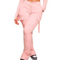 Women's Casual Tight Sportswear Multi-pocket Overalls With Coat And Cap Suit Pants - NawdeX