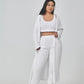 Cozy Pajama Set, 3 Piece Lounge Set, Cute Loungewear, Warm Suit Sets, Matching Set, Lounge Set, 3 Piece Pant Sets, Women Winter Dress - NawdeX