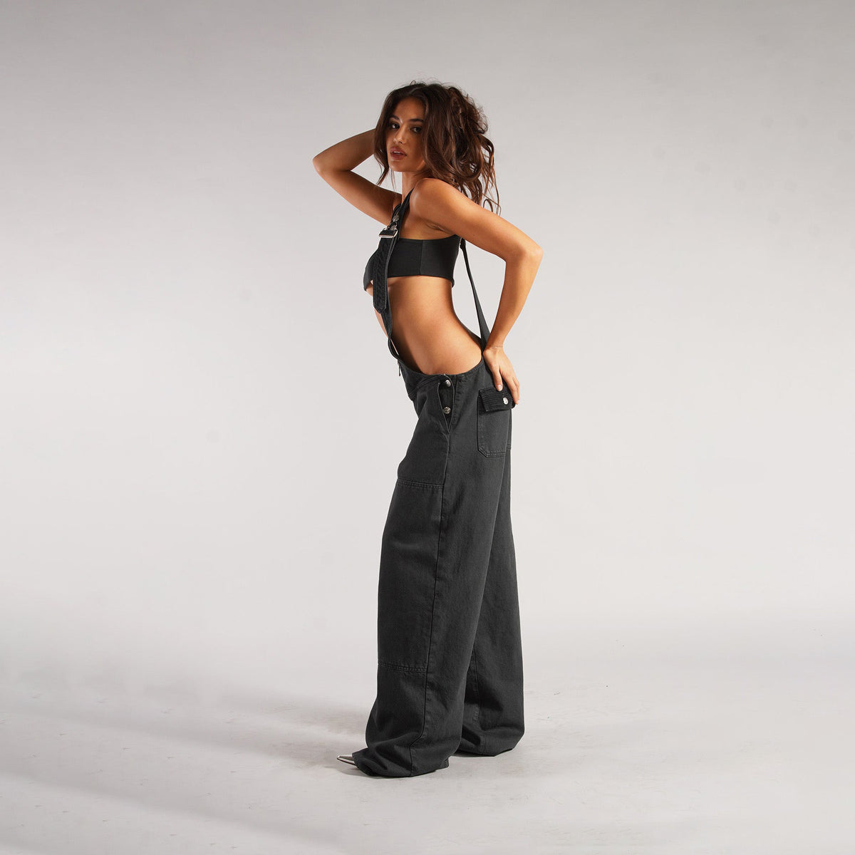 Loose Suspender Jean Jumpsuit - NawdeX
