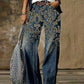 Diagonal Cloth  3D Pattern Casual Jeans - NawdeX