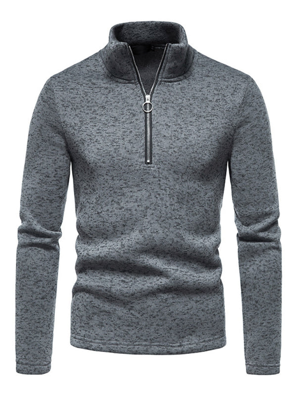 Zipper Long Sleeve Sweatshirt