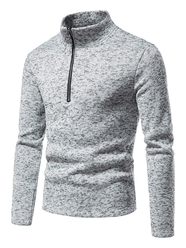 Zipper Long Sleeve Sweatshirt