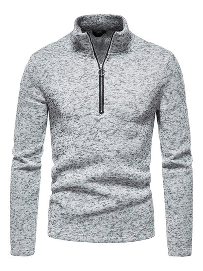 Zipper Long Sleeve Sweatshirt