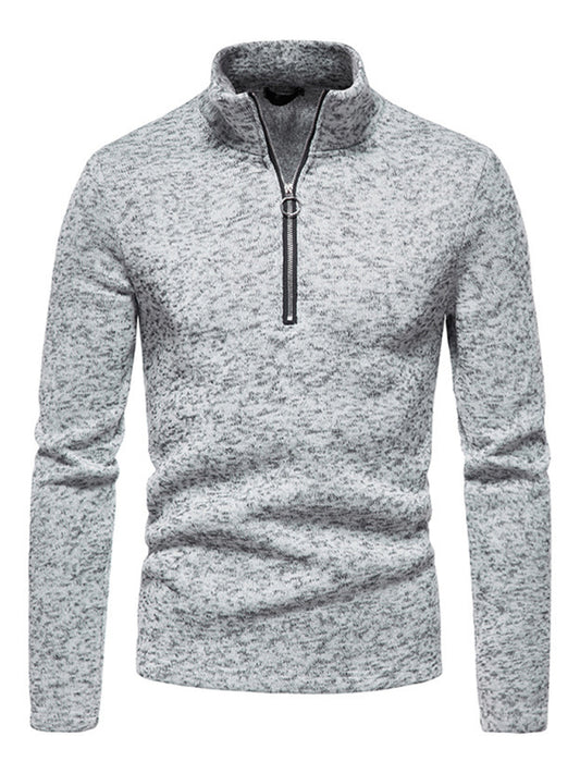 Zipper Long Sleeve Sweatshirt