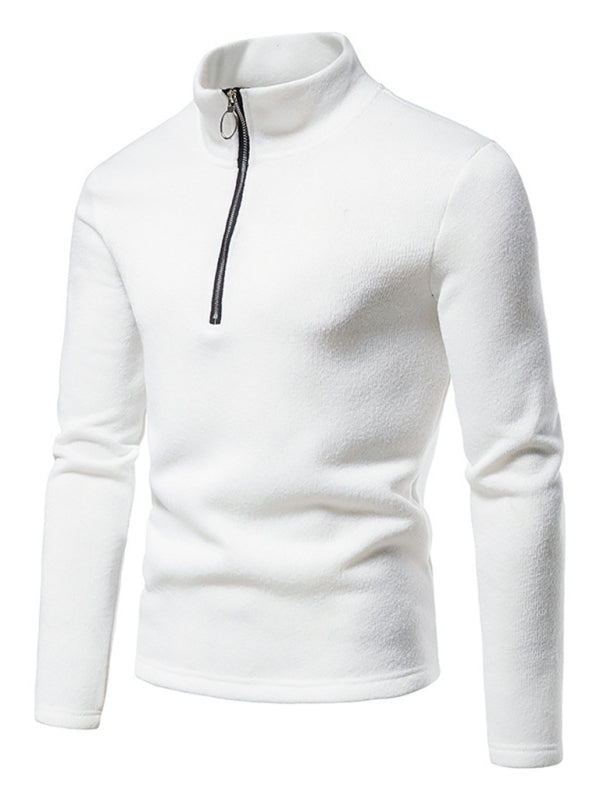 Zipper Long Sleeve Sweatshirt