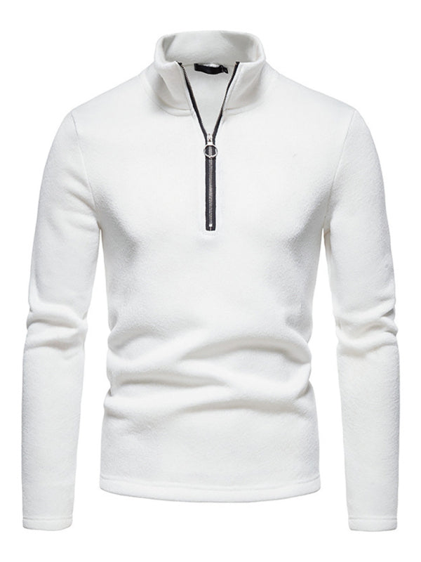 Zipper Long Sleeve Sweatshirt