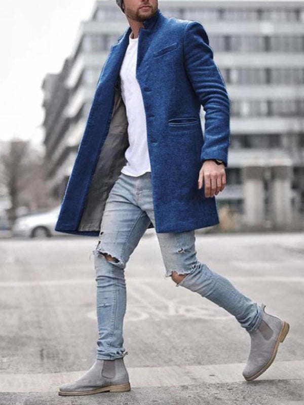 Woolen coat mid-length