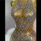 Luxury Geo Diamond Mini Dress