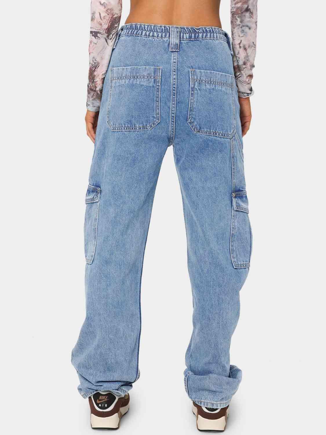 Straight Jeans with Pockets - NawdeX