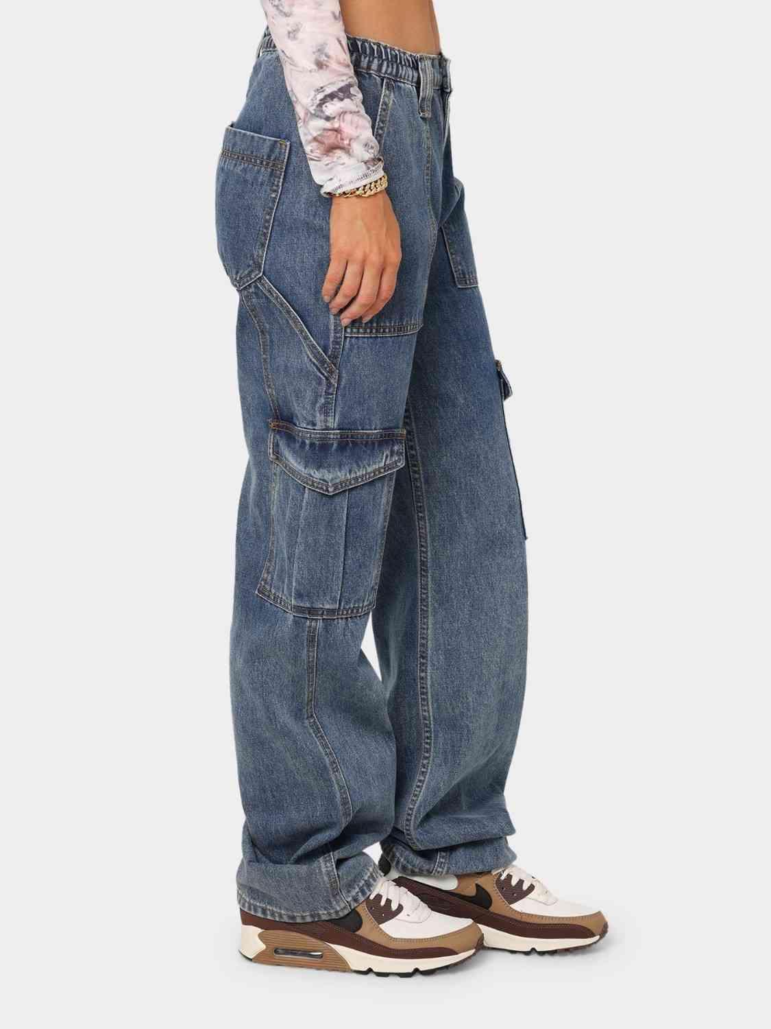 Straight Jeans with Pockets - NawdeX