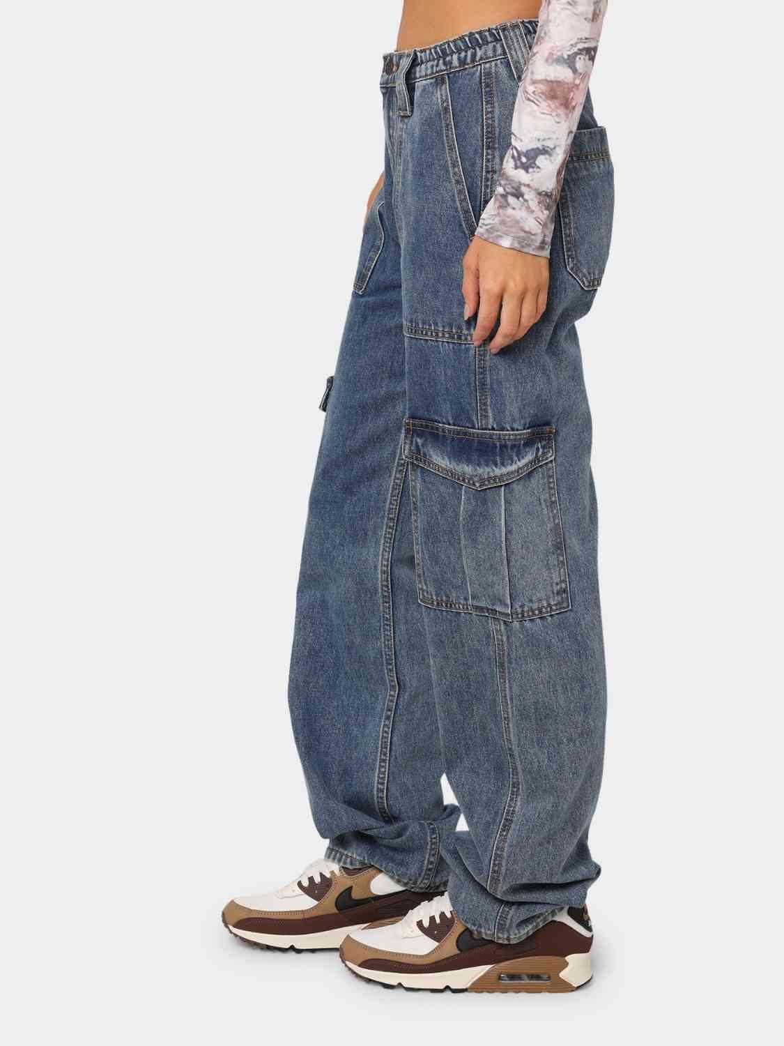 Straight Jeans with Pockets - NawdeX
