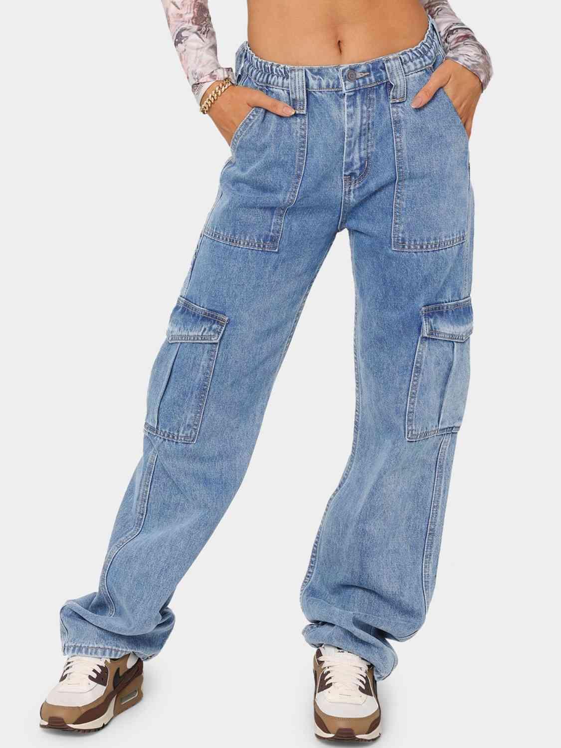 Straight Jeans with Pockets - NawdeX