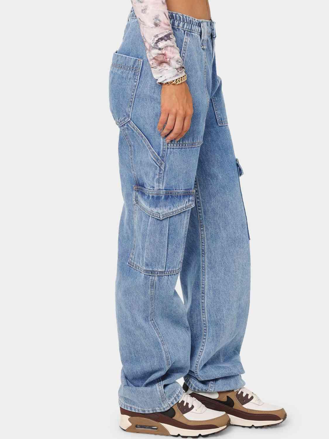 Straight Jeans with Pockets - NawdeX