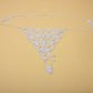 Sexy Rhinestone Body Chain Lingerie Set Heart Body Jewelry for Women Fashion Bikini Underwear Jewelry Bling Crystal Bra Thong - NawdeX