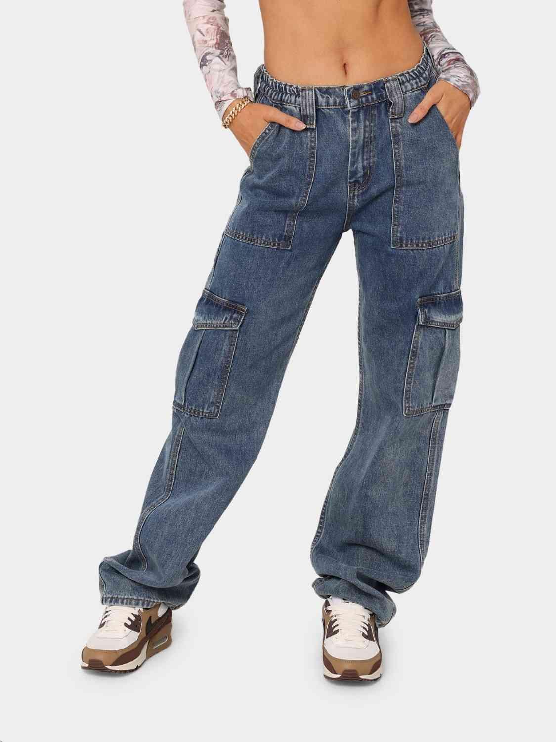 Straight Jeans with Pockets - NawdeX