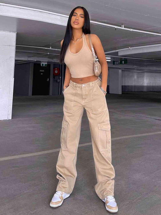 Straight Jeans with Pockets - NawdeX